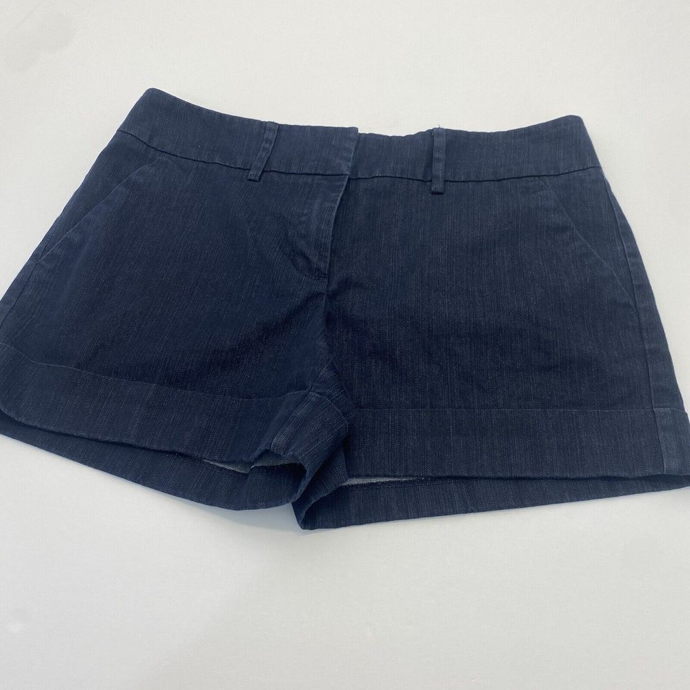 7th Avenue New‎ York & Company Women’s Stretch Chino Shorts Size 8 Blue Pockets